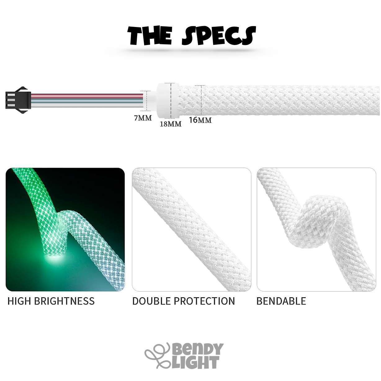 Bendy Light | LED Rope - 3D Sculptural Light - 12V